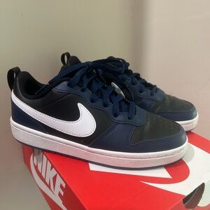 Nike blue and Black Court Borough Low 2 GS Sneakers